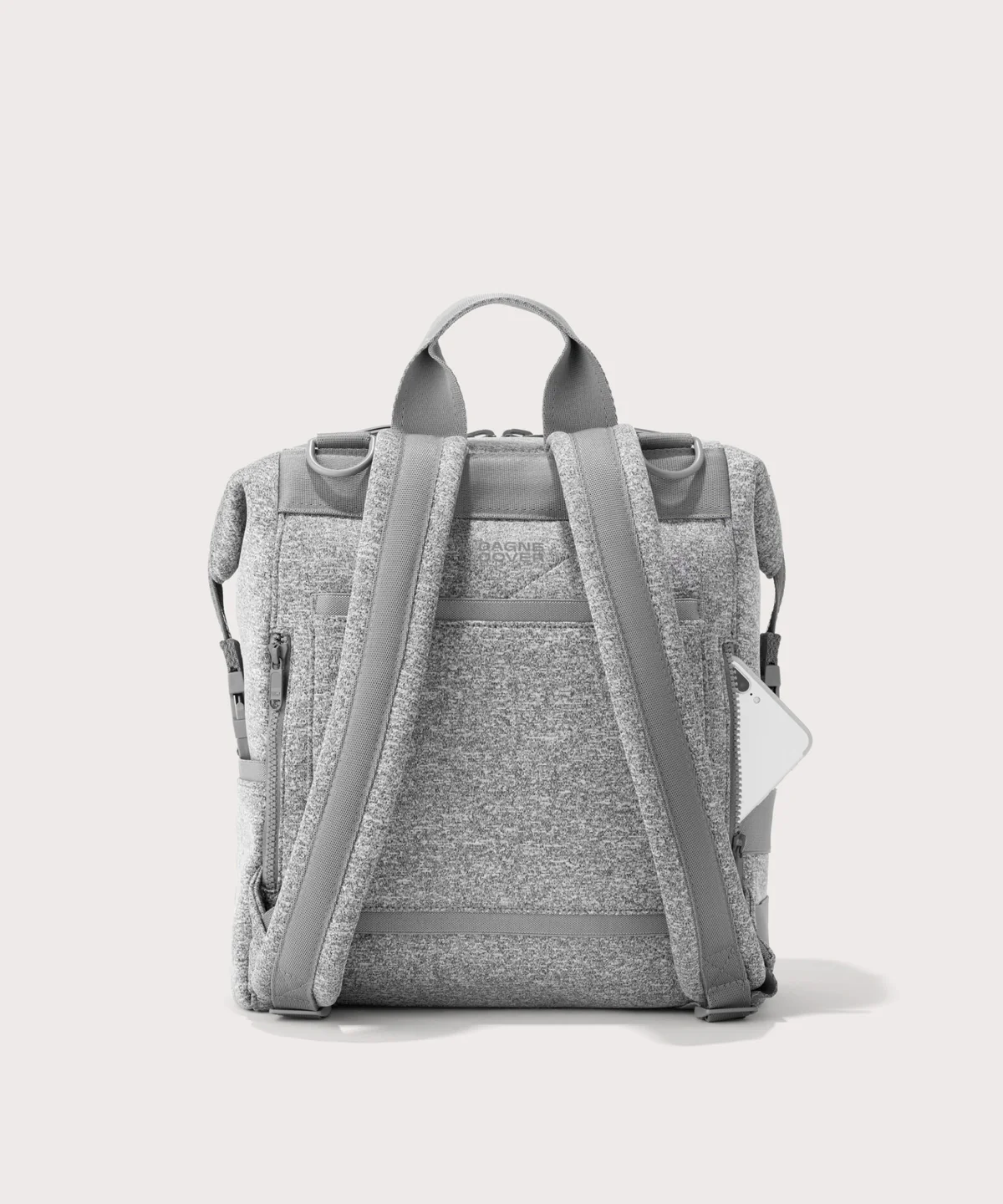 Indi Diaper Backpack in Heather Grey, Medium - Image 4