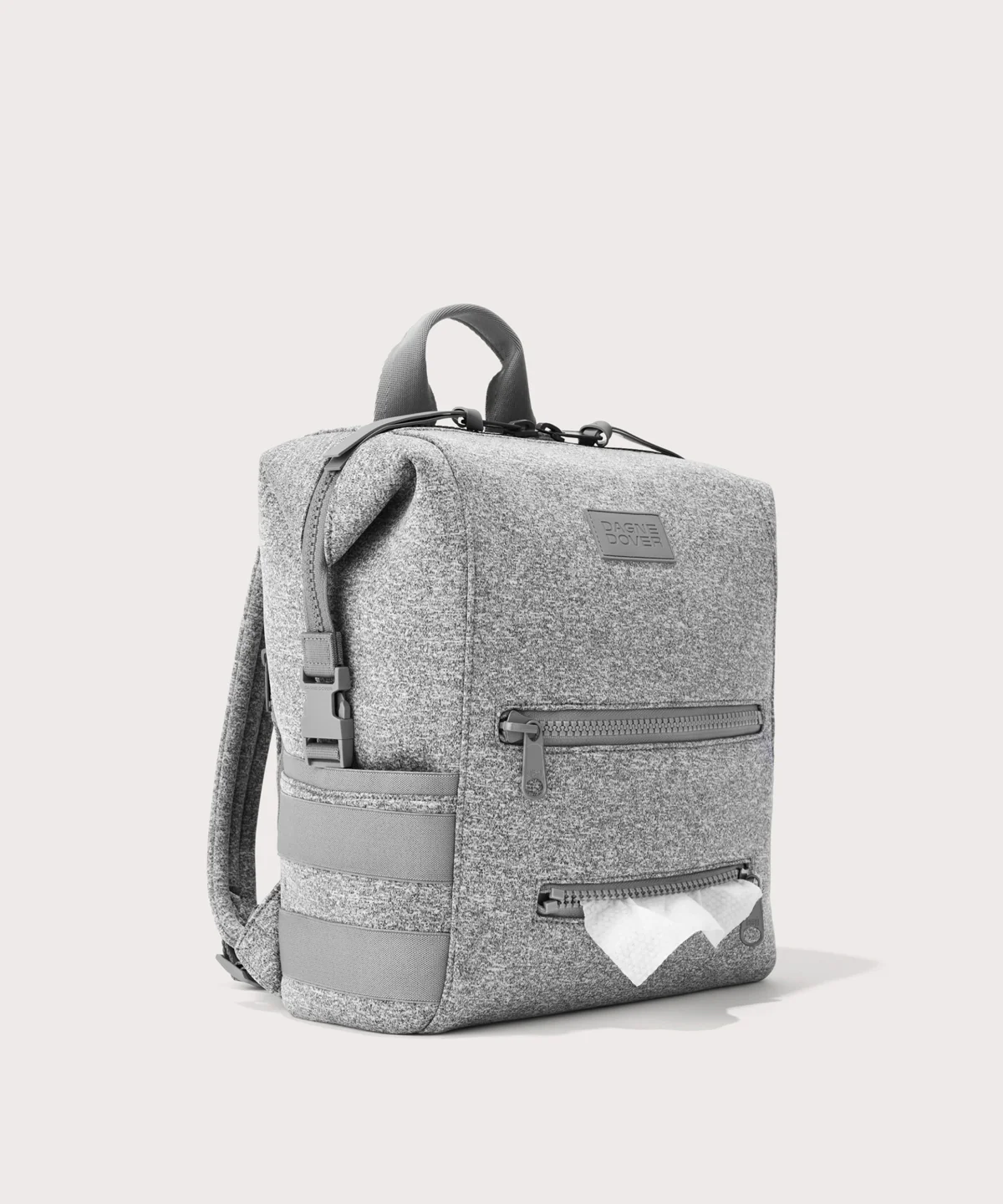 Indi Diaper Backpack in Heather Grey, Medium - Image 6